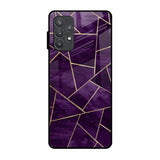 Geometric Purple Samsung Galaxy A52 Glass Back Cover Online