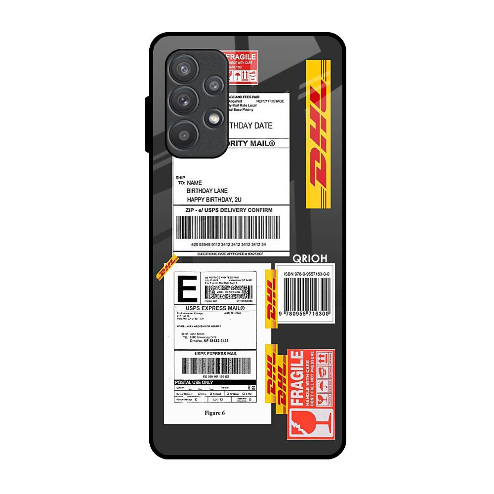 Cool Barcode Label Samsung Galaxy A52 Glass Back Cover Online