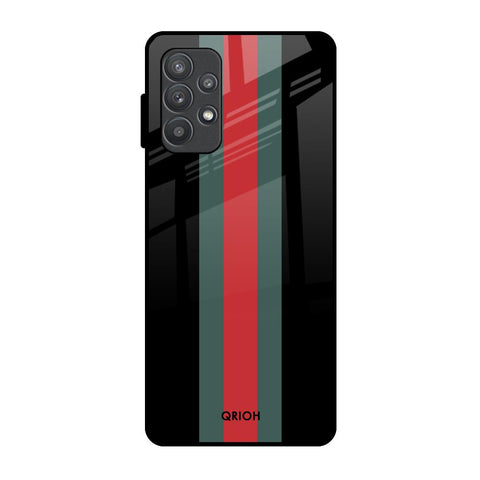 Vertical Stripes Samsung Galaxy A52 Glass Back Cover Online
