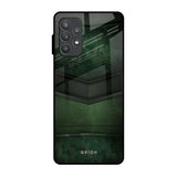 Green Leather Samsung Galaxy A52 Glass Back Cover Online