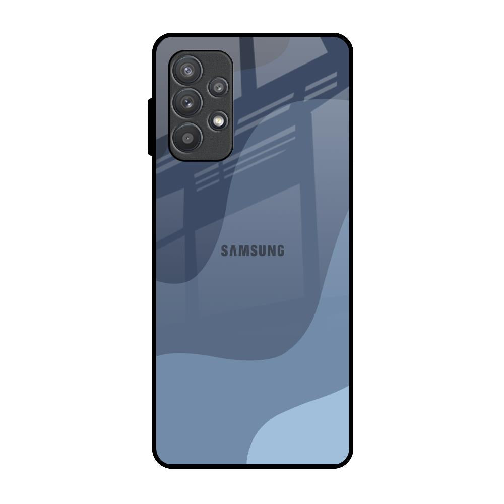 Navy Blue Ombre Samsung Galaxy A52 Glass Back Cover Online