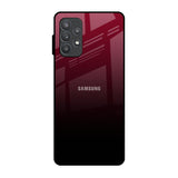 Wine Red Samsung Galaxy A52 Glass Back Cover Online