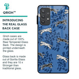 Blue Cheetah Glass Case for Samsung Galaxy A52