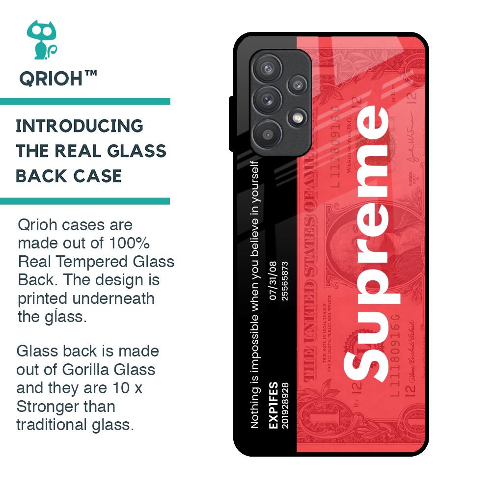 Supreme Ticket Glass Case for Samsung Galaxy A52