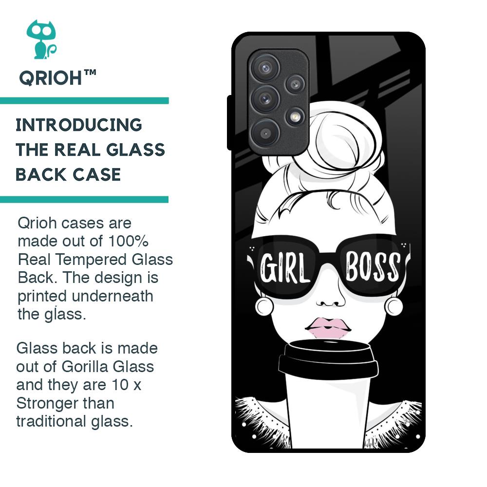 Girl Boss Glass Case For Samsung Galaxy A52