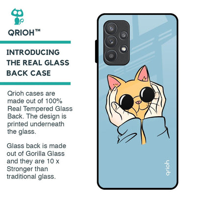 Adorable Cute Kitty Glass Case For Samsung Galaxy A52