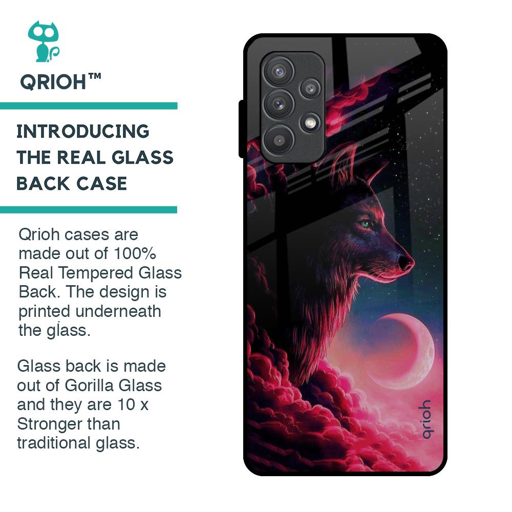 Moon Wolf Glass Case for Samsung Galaxy A52