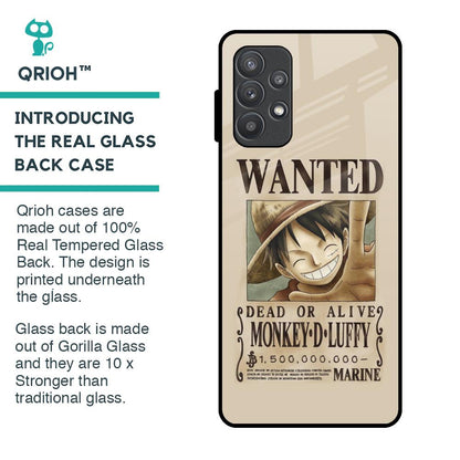Luffy Wanted Glass Case for Samsung Galaxy A52