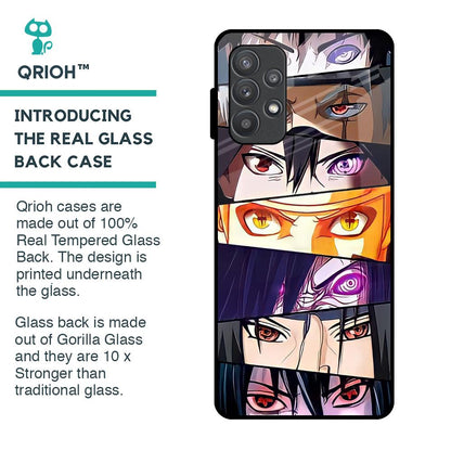 Anime Eyes Glass Case for Samsung Galaxy A52