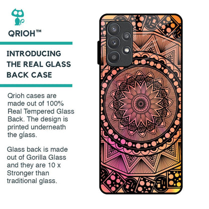 Floral Mandala Glass Case for Samsung Galaxy A52
