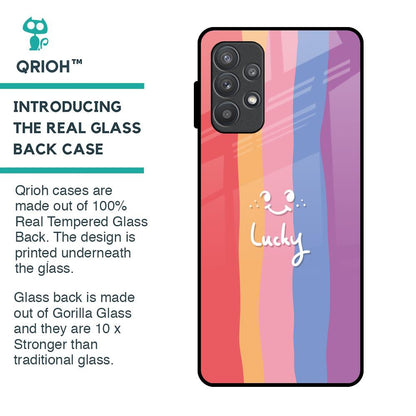 Lucky Abstract Glass Case for Samsung Galaxy A52