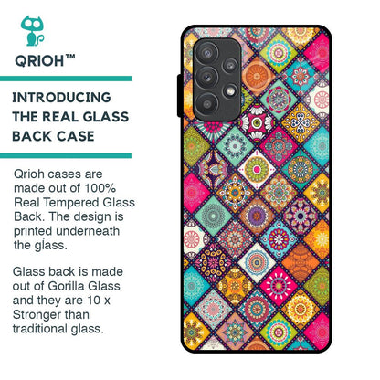 Multicolor Mandala Glass Case for Samsung Galaxy A52