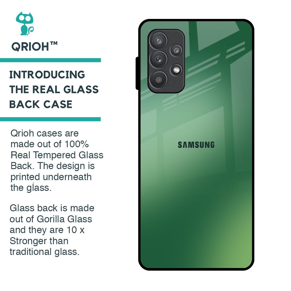 Green Grunge Texture Glass Case for Samsung Galaxy A52