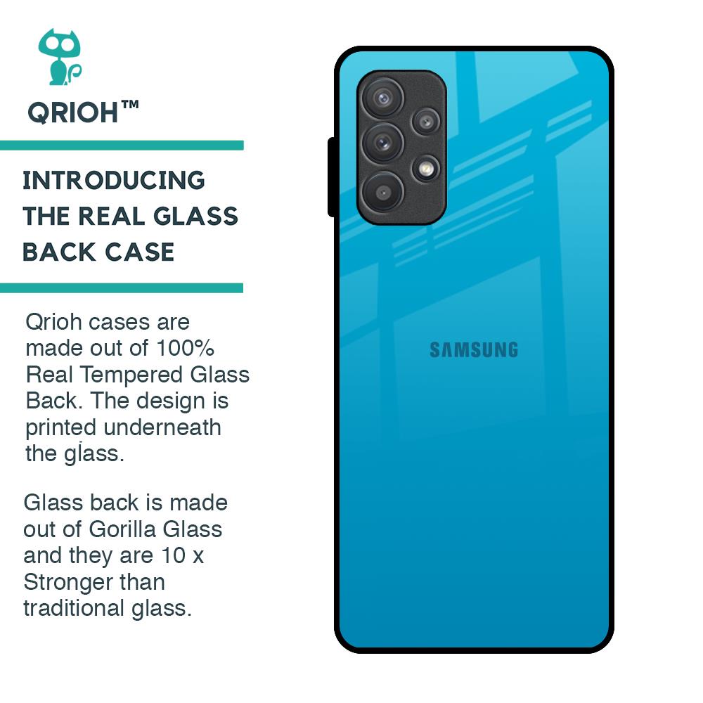 Blue Aqua Glass Case for Samsung Galaxy A52