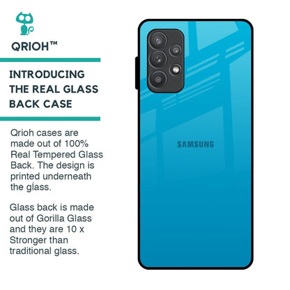 Blue Aqua Glass Case for Samsung Galaxy A52