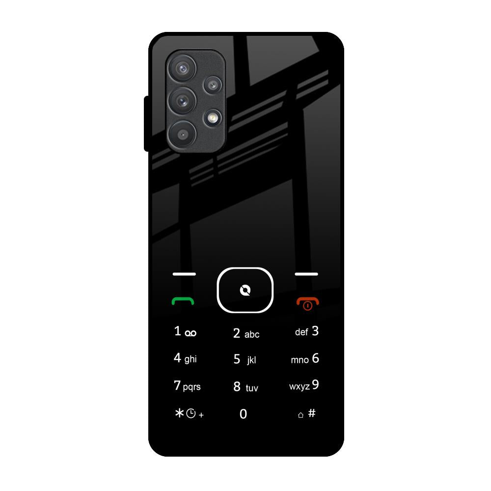 Classic Keypad Pattern Samsung Galaxy A72 Glass Back Cover Online