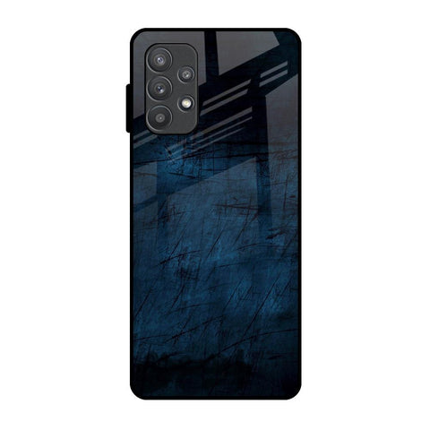 Dark Blue Grunge Samsung Galaxy A72 Glass Back Cover Online