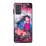 Radha Krishna Art Samsung Galaxy A72 Glass Back Cover Online