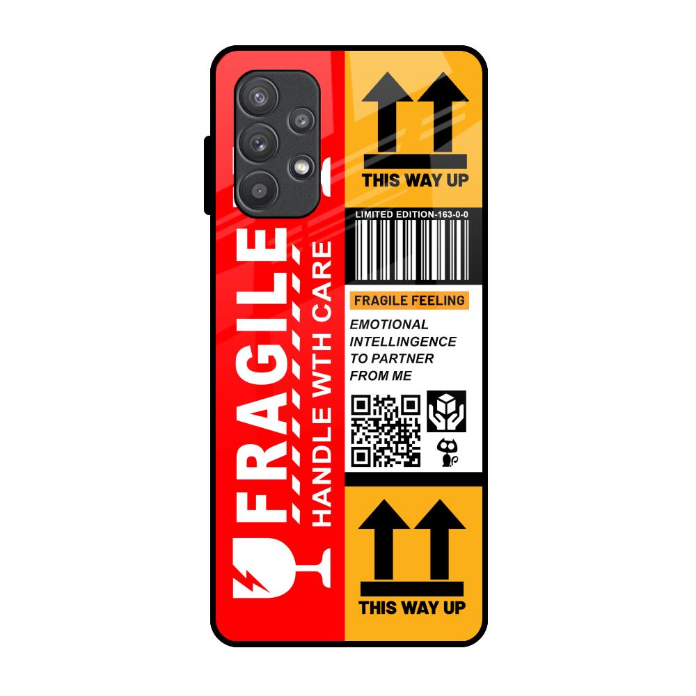 Handle With Care Samsung Galaxy A72 Glass Back Cover Online