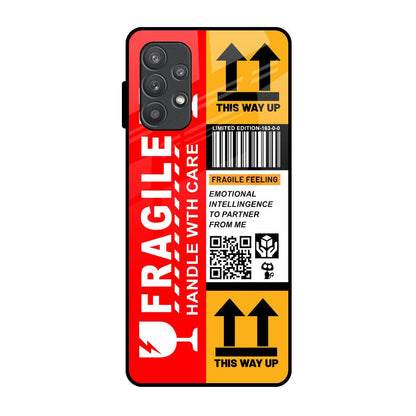 Handle With Care Samsung Galaxy A72 Glass Back Cover Online