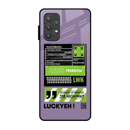Run & Freedom Samsung Galaxy A72 Glass Back Cover Online