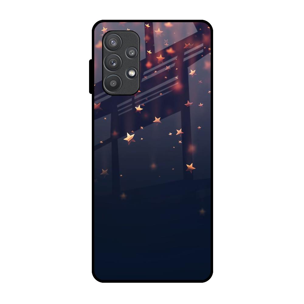 Falling Stars Samsung Galaxy A72 Glass Back Cover Online