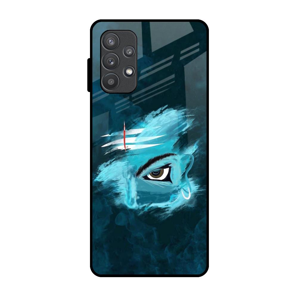 Power Of Trinetra Samsung Galaxy A72 Glass Back Cover Online