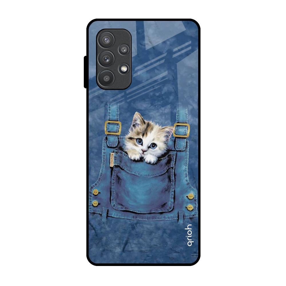 Kitty In Pocket Samsung Galaxy A72 Glass Back Cover Online