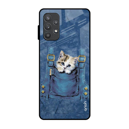 Kitty In Pocket Samsung Galaxy A72 Glass Back Cover Online