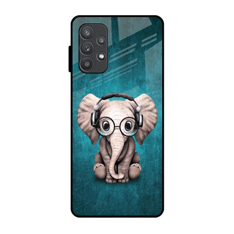 Adorable Baby Elephant Samsung Galaxy A72 Glass Back Cover Online