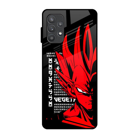 Red Vegeta Samsung Galaxy A72 Glass Back Cover Online