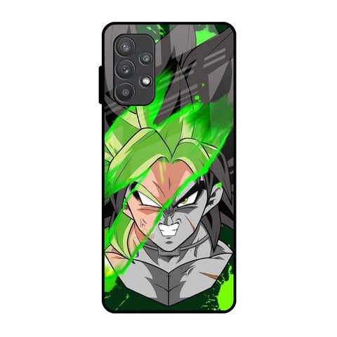 Anime Green Splash Samsung Galaxy A72 Glass Back Cover Online