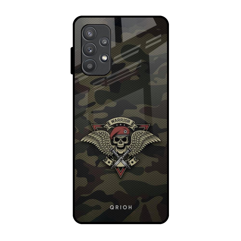 Army Warrior Samsung Galaxy A72 Glass Back Cover Online