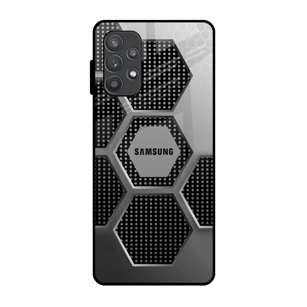 Hexagon Style Samsung Galaxy A72 Glass Back Cover Online