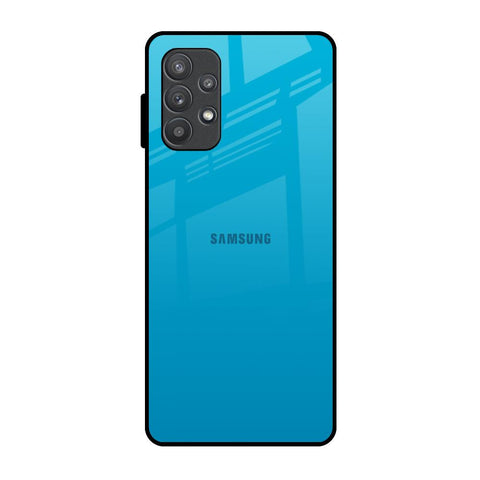 Blue Aqua Samsung Galaxy A72 Glass Back Cover Online