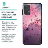 Space Doodles Glass Case for Samsung Galaxy A72