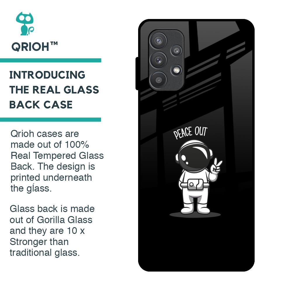 Peace Out Astro Glass Case for Samsung Galaxy A72