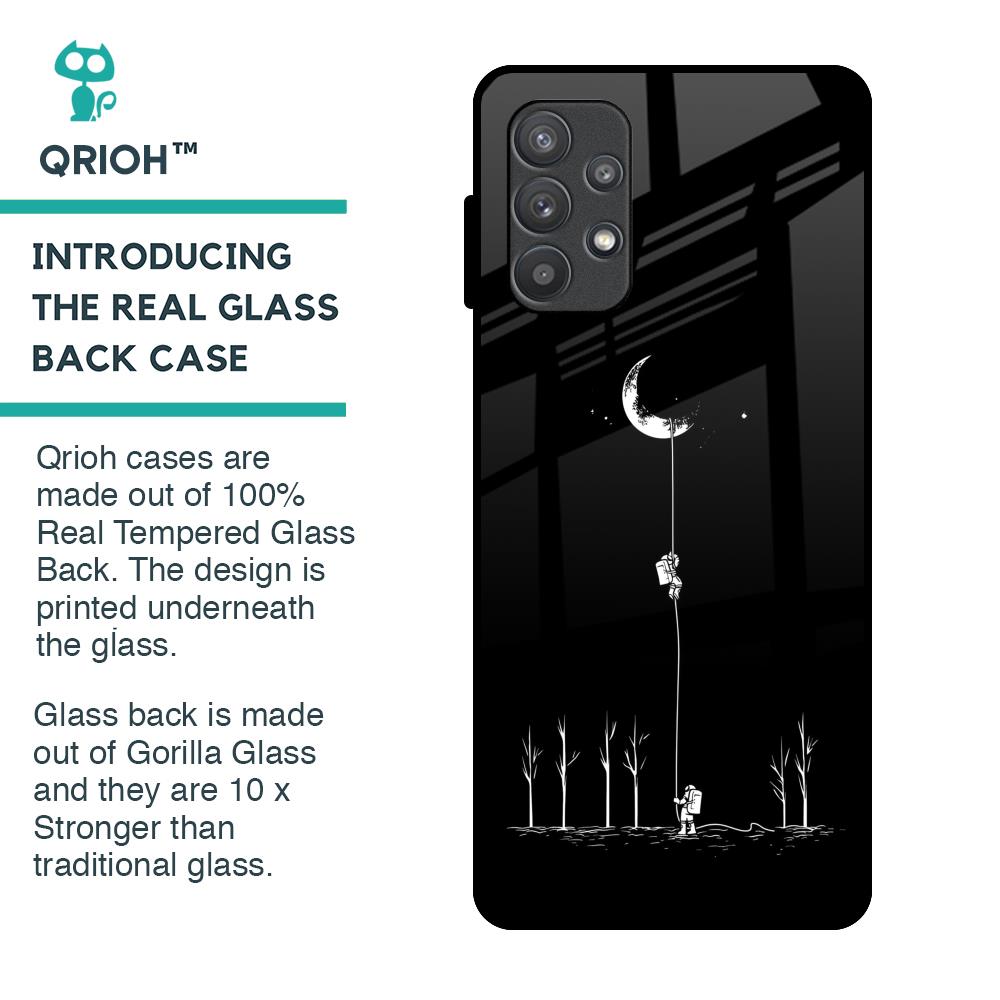 Catch the Moon Glass Case for Samsung Galaxy A72