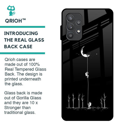 Catch the Moon Glass Case for Samsung Galaxy A72