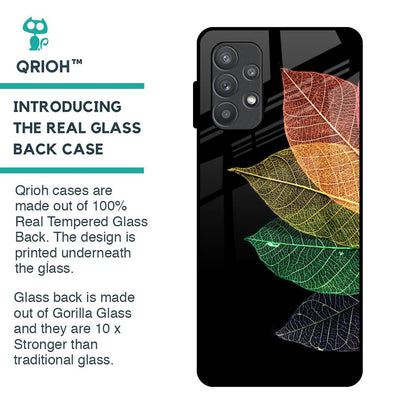 Colorful Leaves Glass Case for Samsung Galaxy A72