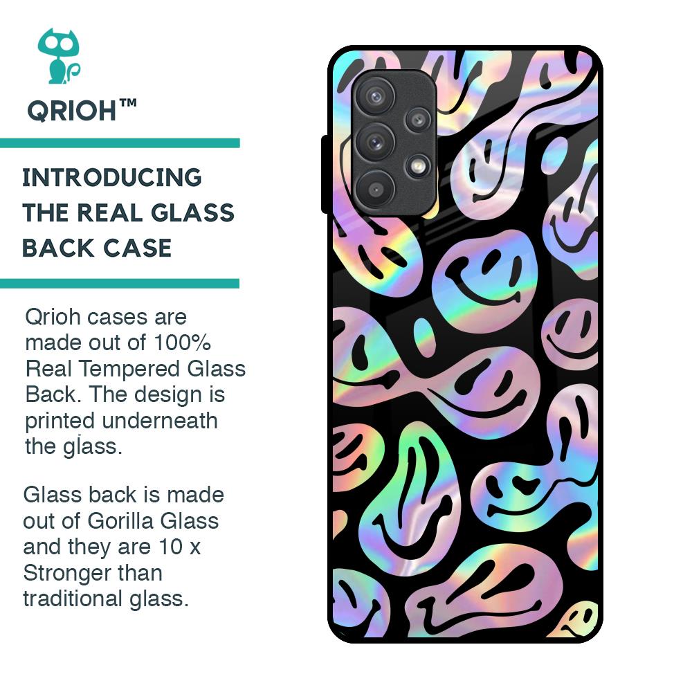 Acid Smile Glass Case for Samsung Galaxy A72