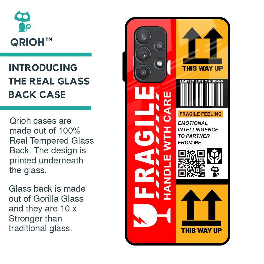 Handle With Care Glass Case for Samsung Galaxy A72
