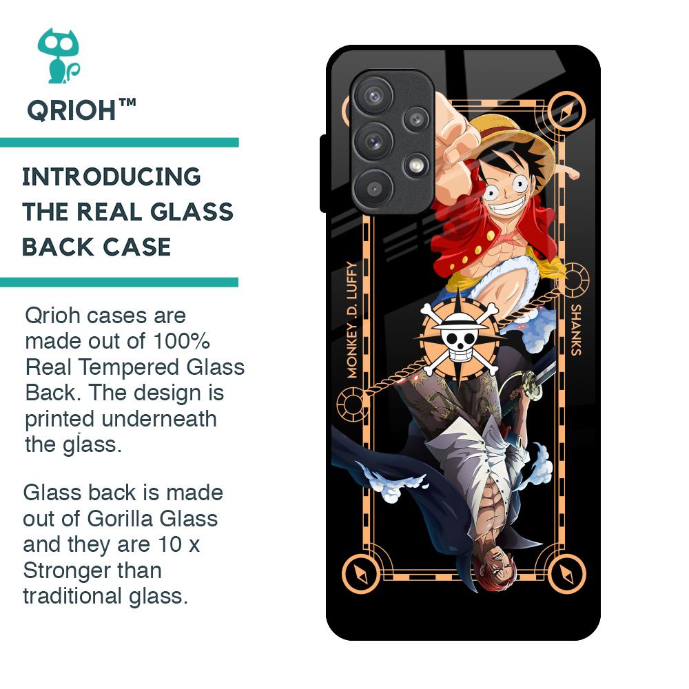 Shanks & Luffy Glass Case for Samsung Galaxy A72