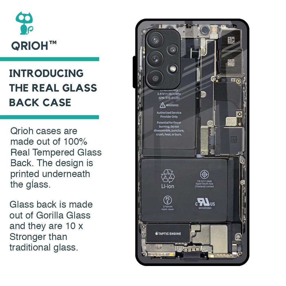 Skeleton Inside Glass Case for Samsung Galaxy A72