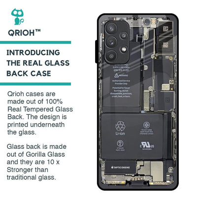 Skeleton Inside Glass Case for Samsung Galaxy A72