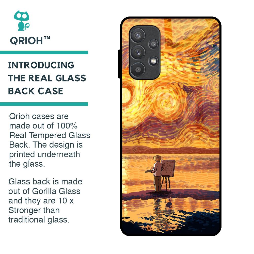 Sunset Vincent Glass Case for Samsung Galaxy A72