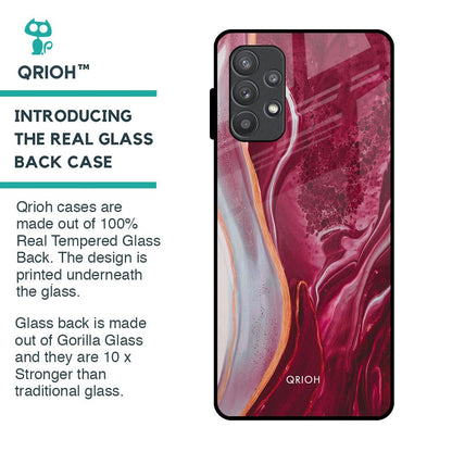 Crimson Ruby Glass Case for Samsung Galaxy A72