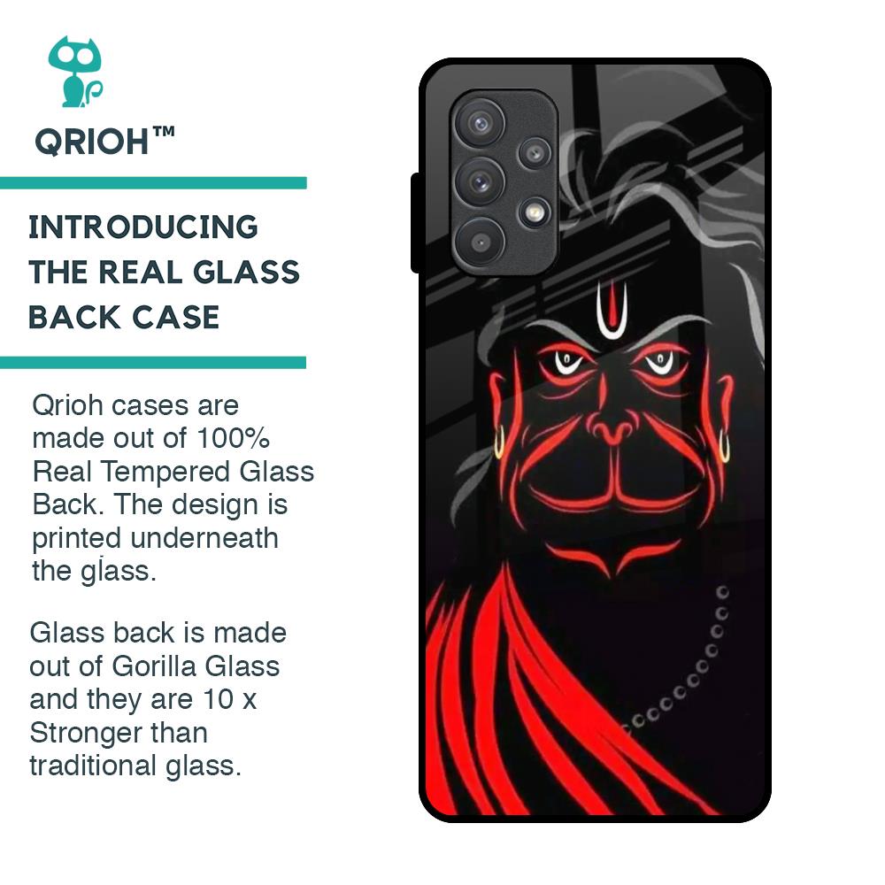 Lord Hanuman Glass Case For Samsung Galaxy A72
