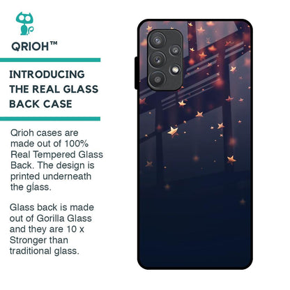 Falling Stars Glass Case For Samsung Galaxy A72