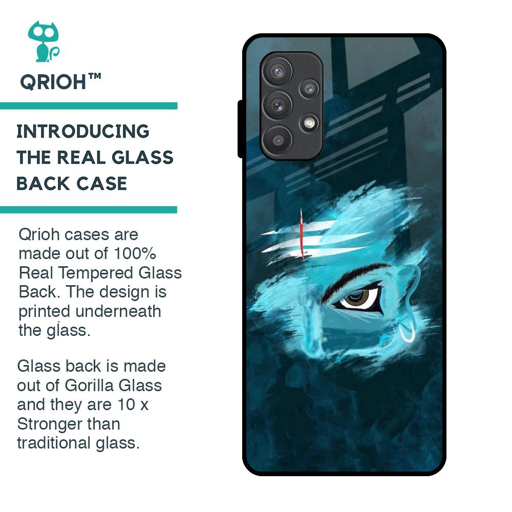 Power Of Trinetra Glass Case For Samsung Galaxy A72